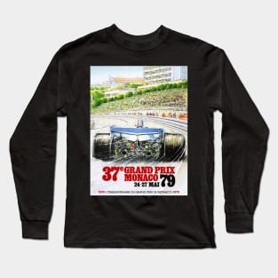 Grand Prix Monaco Vintage Poster 1979 Long Sleeve T-Shirt